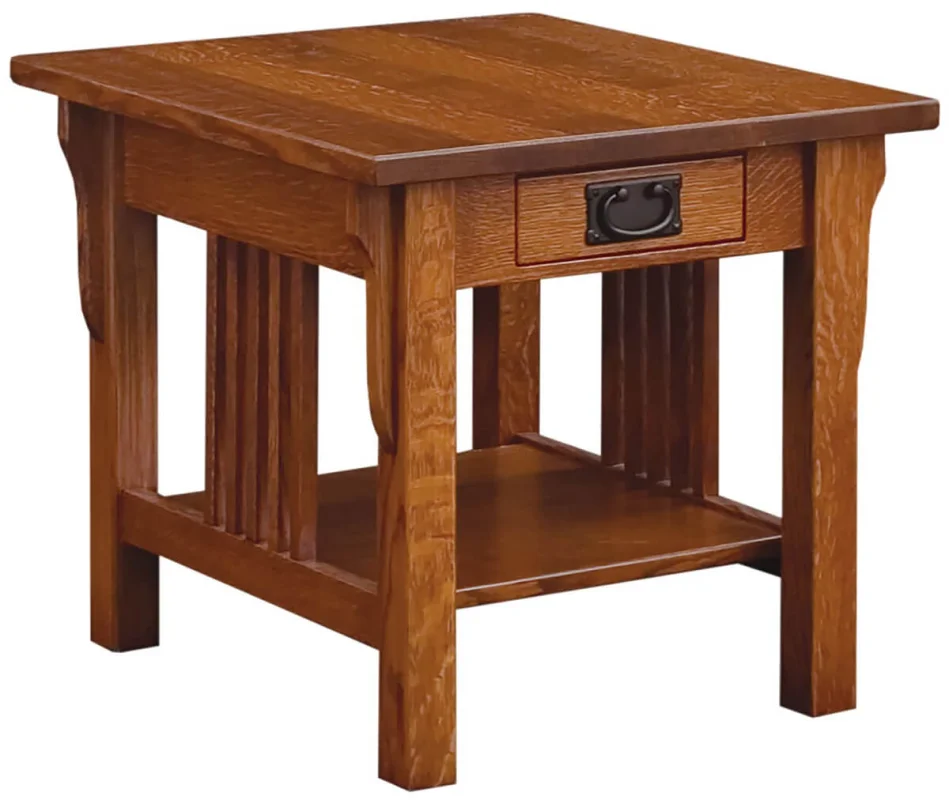 Zaynah Quartersawn Oak End Table