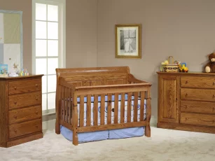 Geneva Baby Room Collection in Oak with Spiced Apple stain