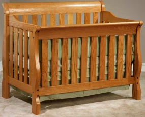 Geneva Slat Crib in Oak with Spiced Apple finish