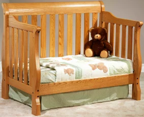 Geneva Slat Daybed without safety rail in Oak with Summer Sun