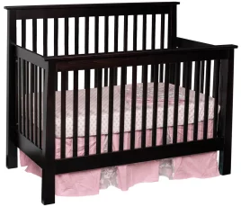 Madigan Slat Crib in Brown Maple