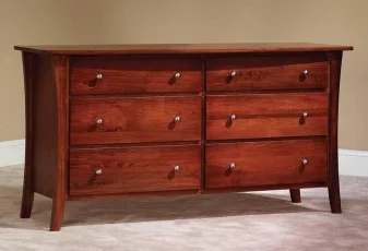 West Village Dresser In Brown Maple & Mediterranean Fig stain