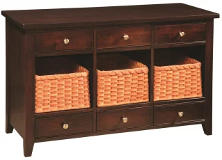 Abilene Entryway Table with baskets