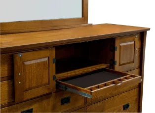 Jewelry Storage in Dresser Mirror