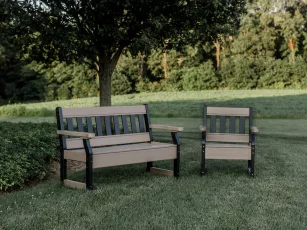 Aden Garden Bench and Patio Chair