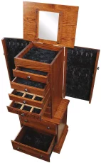 Oak Traditional Jewelry Armoire