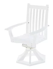 White Aniva Swivel Rocker Chair