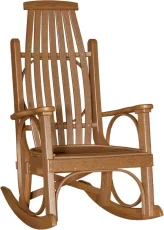Antique Mahogany Apostle Porch Rocker