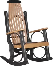 Cedar and Black Apostle Porch Rocker