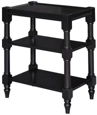Black Hardwood Side Table
