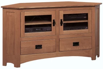 Barkerville 2-Drawer Corner TV Cabinet