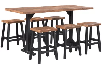 Shown with Paisley Reclaimed Metal Stools