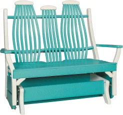 Rustic Outdoor Loveseat Glider