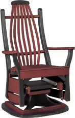 Rustic Patio Swivel Glider