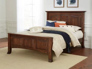 Oak Shaker Panel Bed