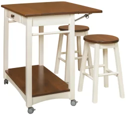 Kitchen Cart with Stools