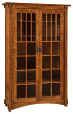 2-Door Bookcase with Inlays
