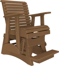 Antique Mahogany Cape Lookout Balcony Glider