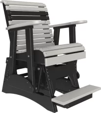 Dove Gray and Black Cape Lookout Balcony Glider