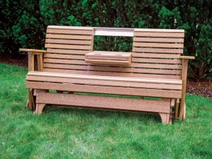 Bench Glider with Center Console