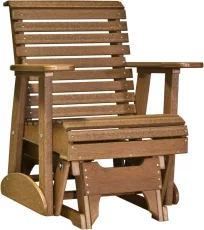 Antique Mahogany Cape Lookout Patio Glider