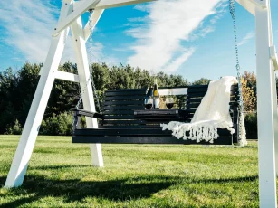 Poly Lumber Swing with Stand