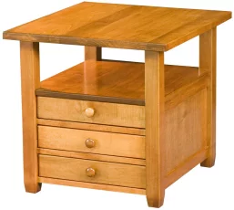 Clement End Table with storage