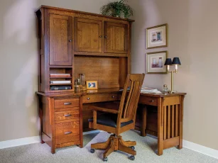 Shown in Quartersawn White Oak