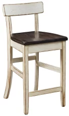 Farmhouse Painted Low Back Bar Chair