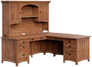 Brown Maple Corner Desk