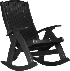 Black Fire Island Outdoor Rocker
