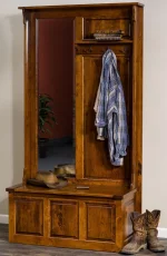 Raised Panel Storage Hall Bench