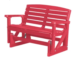 Pink Green Bay Outdoor Double Glider