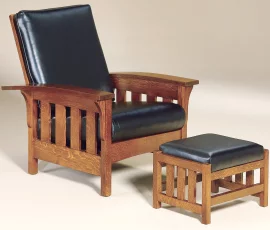 Hallstat Morris Chair and Ottoman