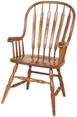 Bow Back Oak Chairs