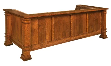 Finished Paneled Sofa Back