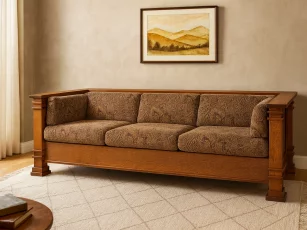 Hawkes Bay Sofa With Wood Frame