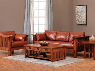 Healy Mission Living Room Set image 1