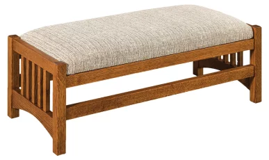Mission Stool Bench Ottoman