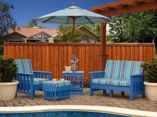 La Jolla Patio Chair and Loveseat
