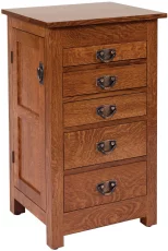 Shown in Quartersawn White Oak