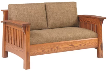 Oak Mission Love Seat