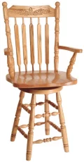 Larkin Counter Height Stool in Oak