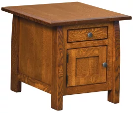 Manti Arts & Crafts Storage End Table