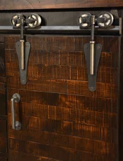 Rough Sawn Barn Door Server