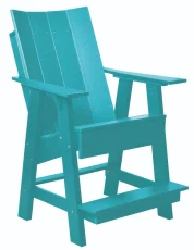 Aruba Blue Mindelo High Adirondack Chair