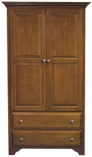Montgomery Solid Wood Wardrobe in Cherry
