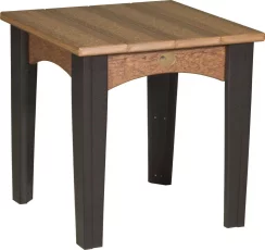 Antique Mahogany and Black New Guinea End Table