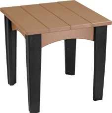 Cedar and Black New Guinea End Table