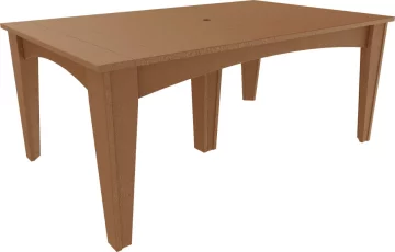 Antique Mahogany New Guinea Large Outdoor Table